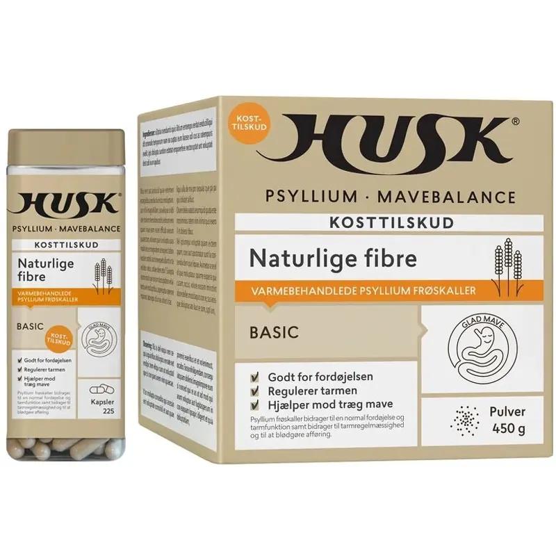 2 X Husk Psyllium Mavebalance - Naturlige Kostfibre