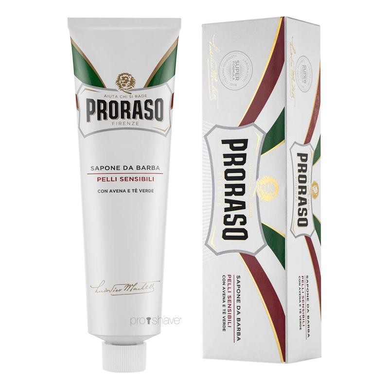 Proraso Sensitive Barbercreme med Grøn Te og Havre 150 ml