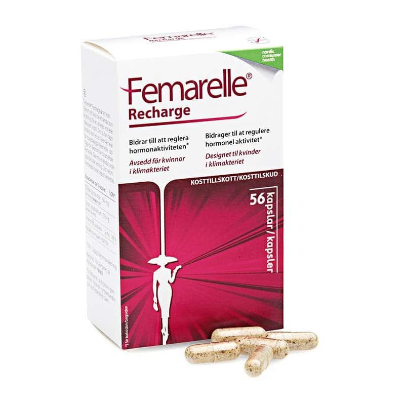 Femarelle Recharge 56 Kps - Hormonfrit Alternativ til Kvinder