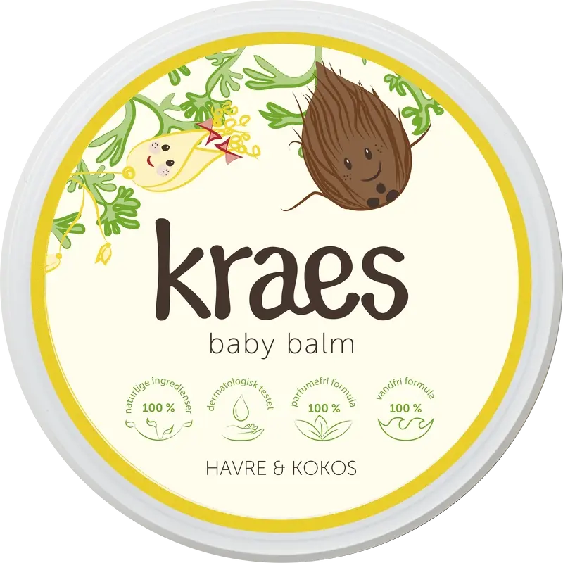 Kraes Baby Balm med Havre og Kokos - 300 ml Nærende Pleje