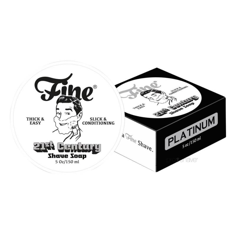 Fine Accoutrements Platinum Barbersæbe i Skål - 150 ml