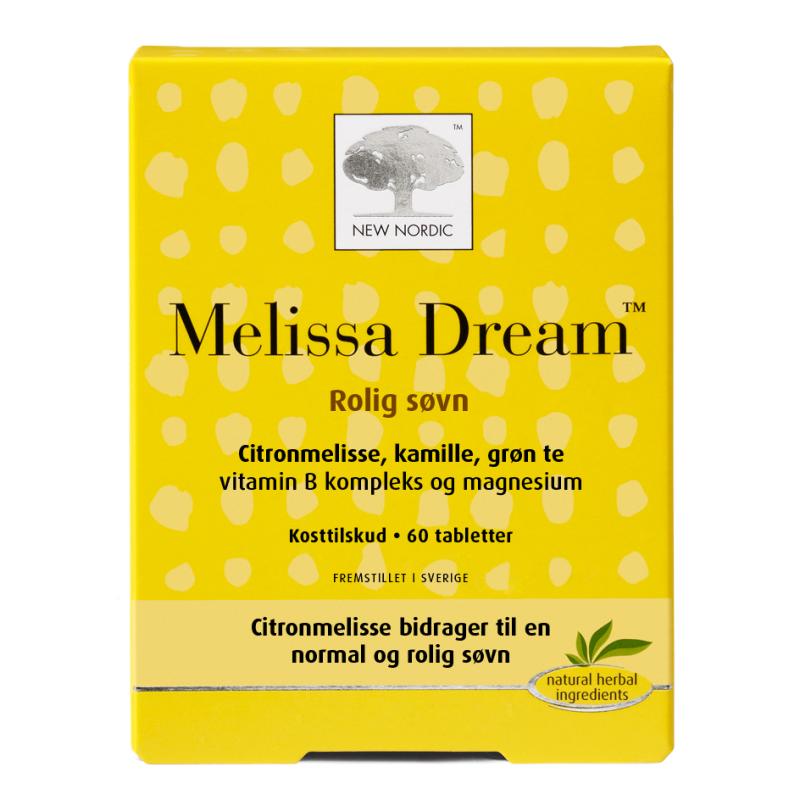 New Nordic Melissa Dream - 60 Tabl. til Rolig Søvn