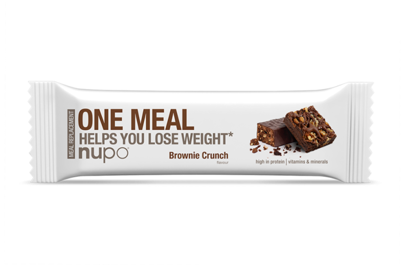 Nupo One Meal Bar Brownie Crunch 60g - Smagfuld Snack