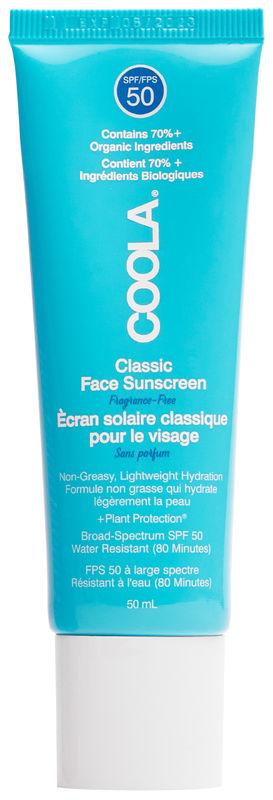 Coola Ansigtssolcreme Uden Duft SPF 50 - Solbeskyttelse