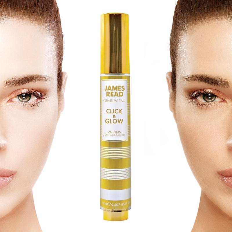 James Read Gradual Tan Click & Glow 15 ml - Kontroller din kulør!