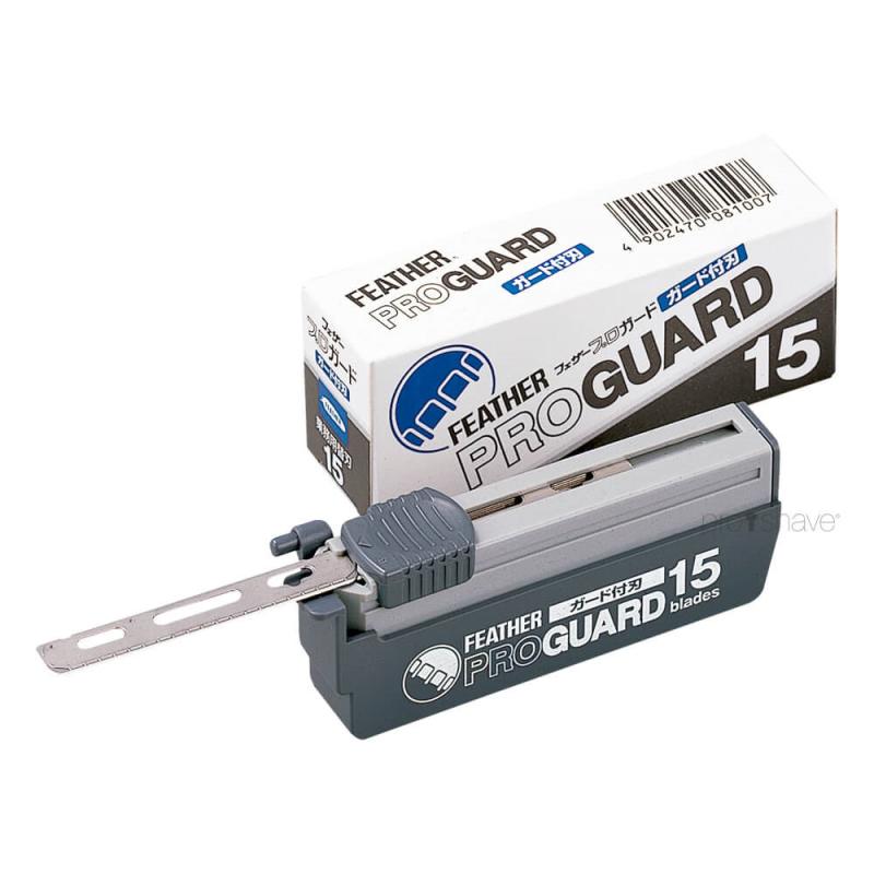 Feather Pro Guard Barberblade 15 Stk - Sikker Barbering