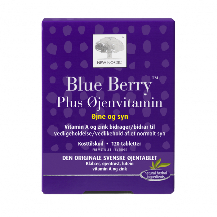 New Nordic Blue Berry Plus øjenvitamin - 120 Tabl Tilbud