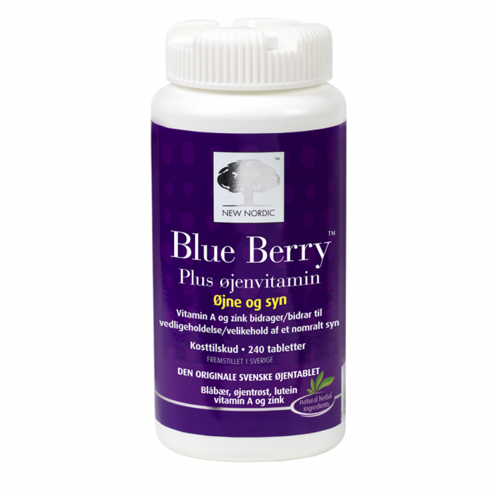 New Nordic Blue Berry Plus - Øjenvitamin 240 Tabl til 750