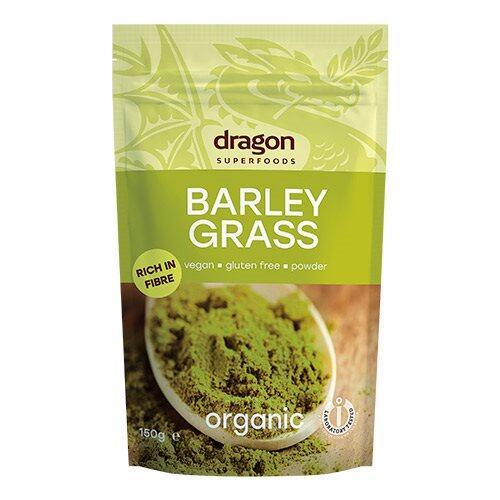 Økologisk Byggræs Pulver fra Dragon Superfoods - 150g