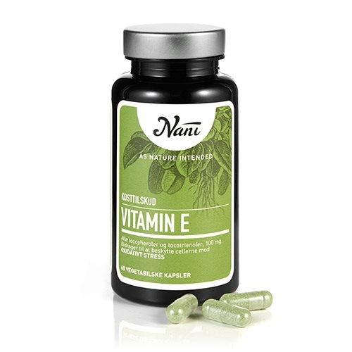 Nani E-vitamin med frysetørret grønkål - 60 tabletter