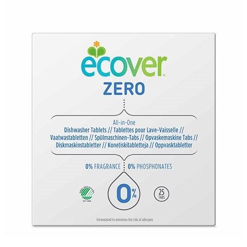 Ecover Opvasketabs All In One Zero - 25 Tabs til Rengøring