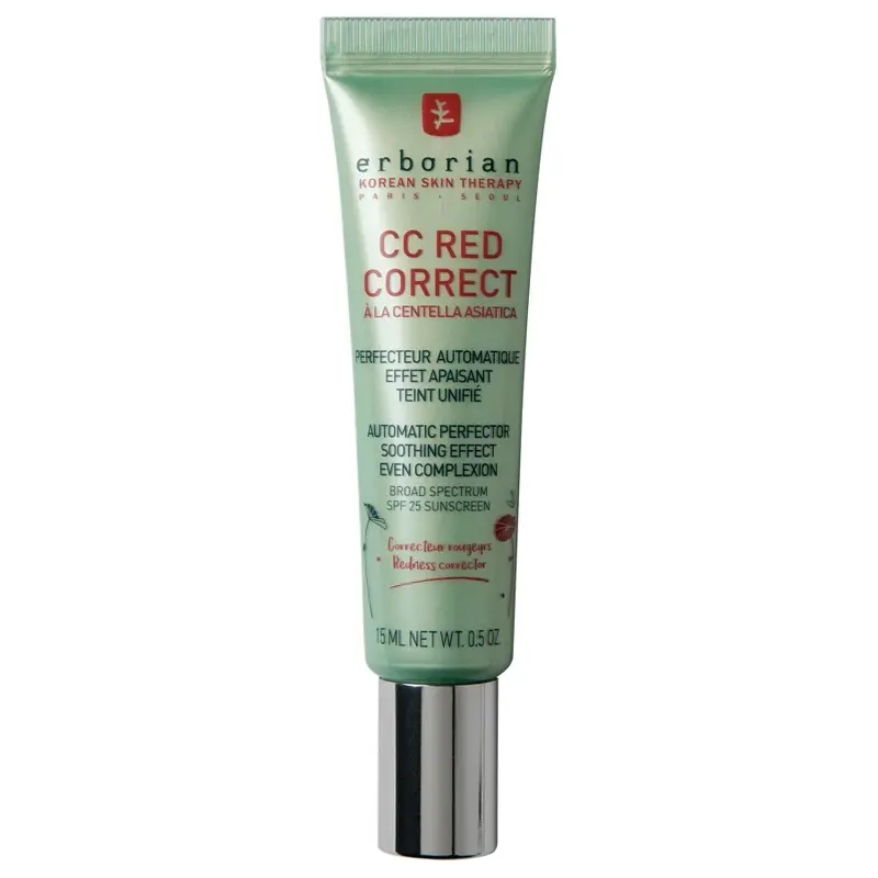 Erborian CC Red Correct 15 ml - Effektiv rødme dækning