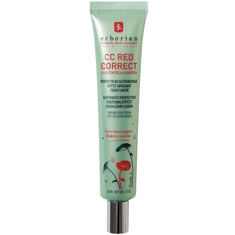 Erborian CC Red Correct 45 Ml - Effektiv rødme dækning