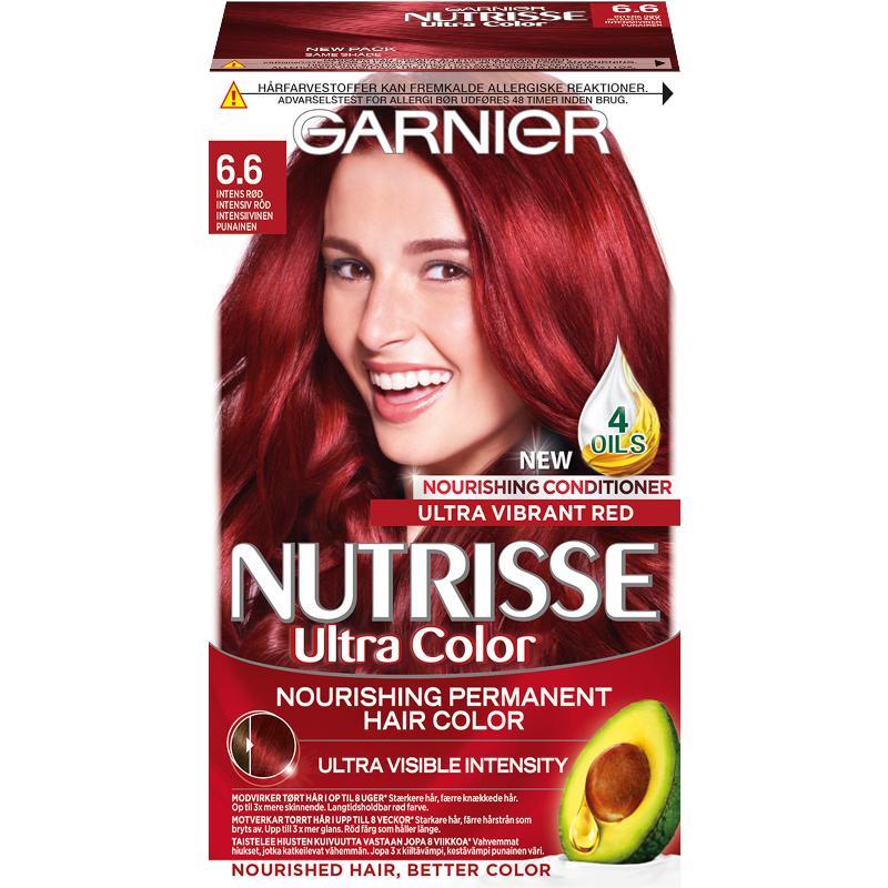 Garnier Nutrisse Ultra Color 6.6 Intensiv Rød Hårfarve
