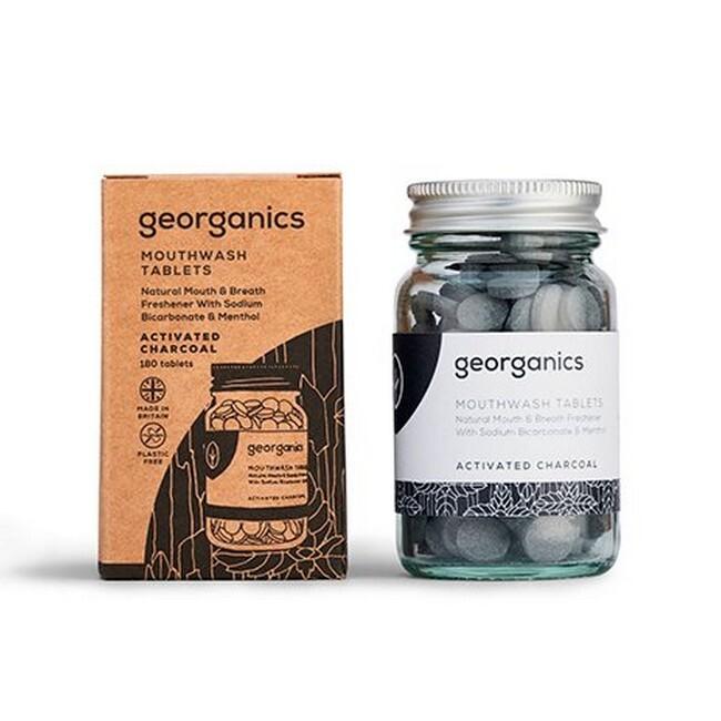 Georganics Mundskyl Tablets med Aktivt Kul - Black Friday Tilbud