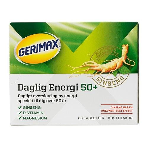 Gerimax Daglig Energi 50+ - Kosttilskud til Energi