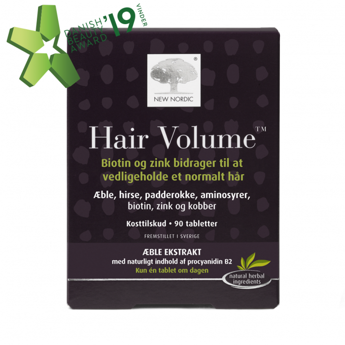 New Nordic Hair Volume 90 Tabl - Styrk dit hår naturligt!