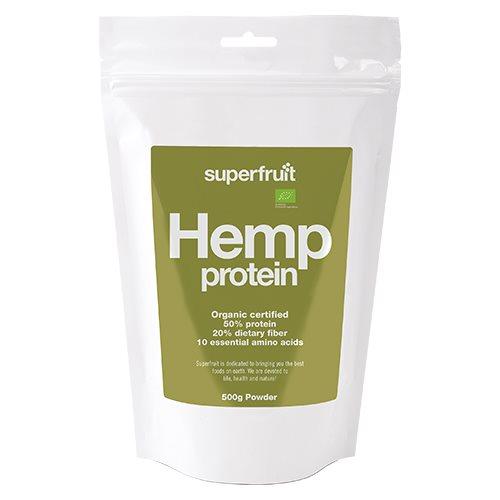 Hamp Protein Pulver fra Superfruit - 500 Gram