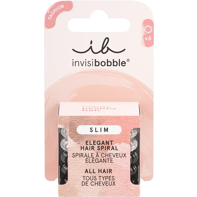 Invisibobble Slim 6 Stk - Skånsomme Hårelastikker