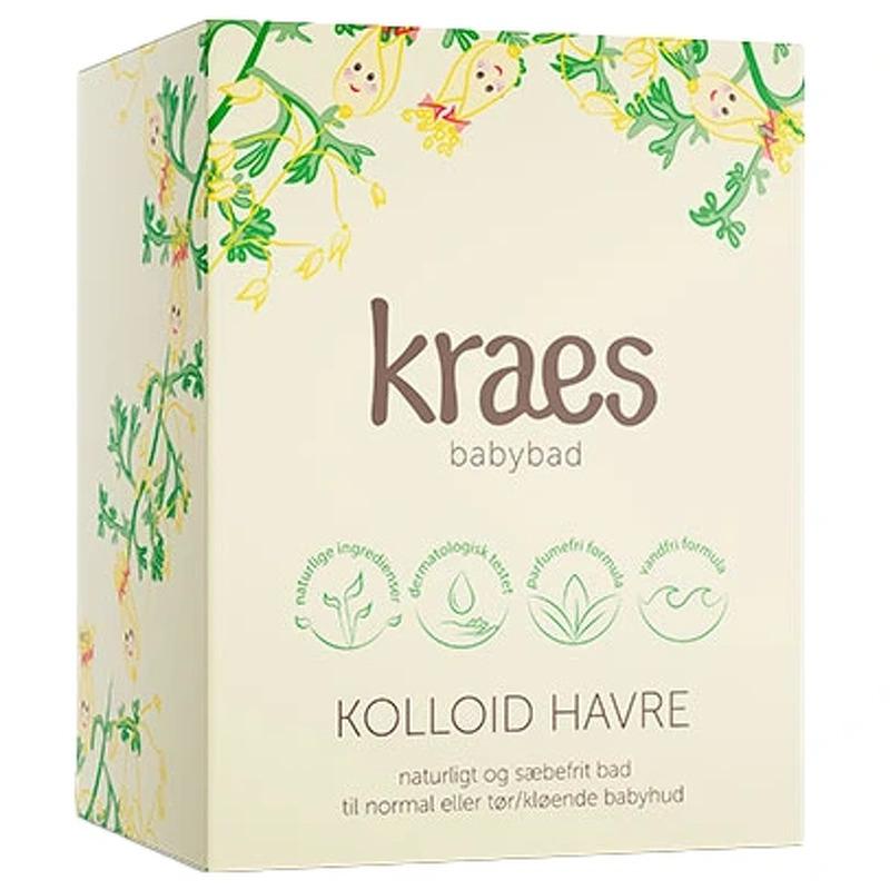 Kraes Babybad med Kolloid Havre 200 Gr - Naturlig Badepulver