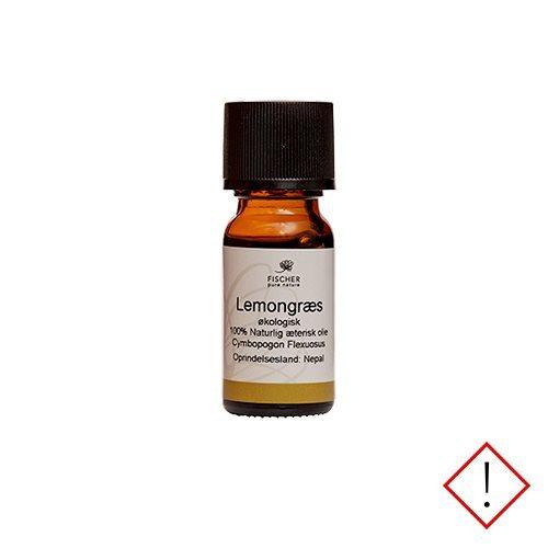 Æterisk Lemongræsolie Øko 10 Ml - Styrker og Opfrisker