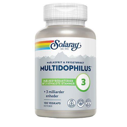 Multidophilus Solaray - 100 Kapsler med Mælkesyrebakterier