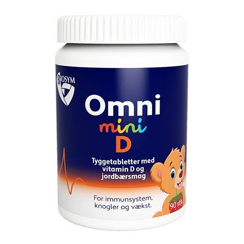 Biosym Omnimini D 90 Tabl til Børn - Vitamin D med Smag