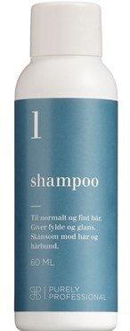 Mild Shampoo til Fint Hår - Purely Professional 60 Ml