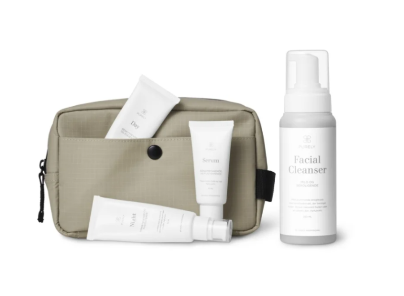 Luksus Ansigtsplejesæt i Genanvendelig Beauty Bag