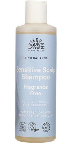 Urtekram Parfumefri Shampoo til Sensitiv Hovedbund 250ml