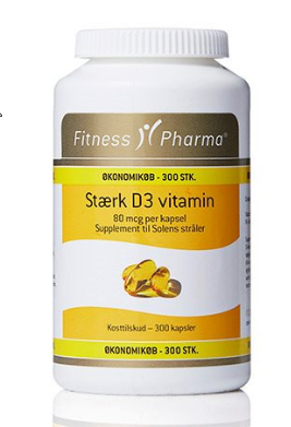 Fitness Pharma D3 Vitamin 300 Kapsler - Styrk dit immunforsvar