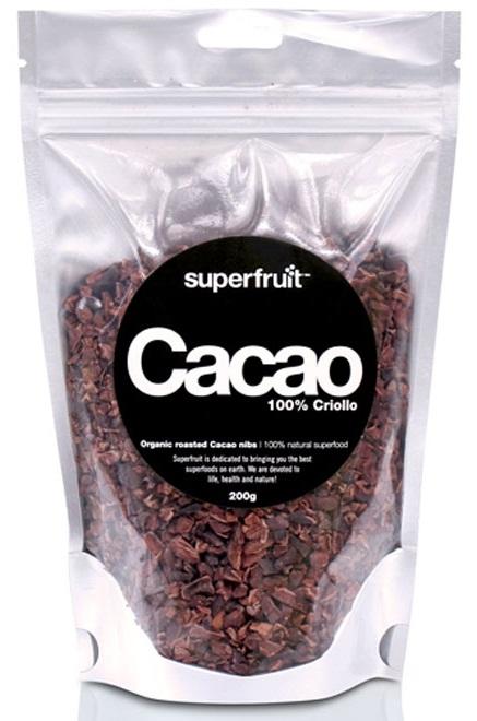 Superfruit Cacao Nibs 200g - Økologisk Superfood