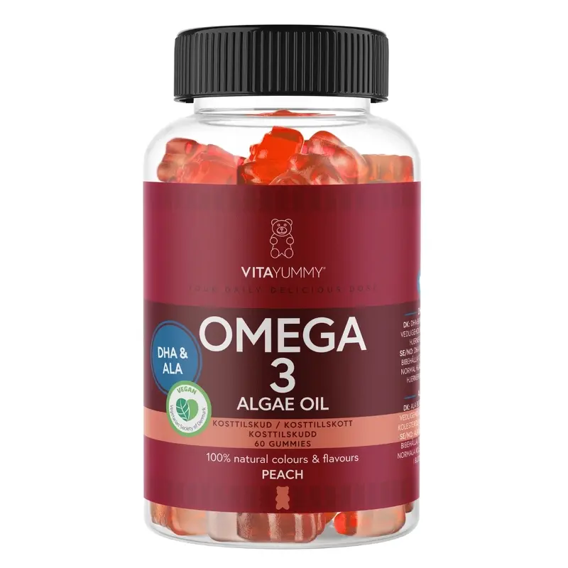 Vitayummy Omega 3 - 60 Veganske Kapsler med Pære