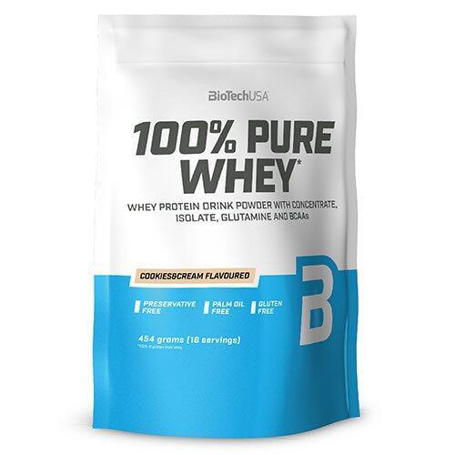 Biotech 100 Pure Whey Protein Pulver - Cookies & Cream 454g