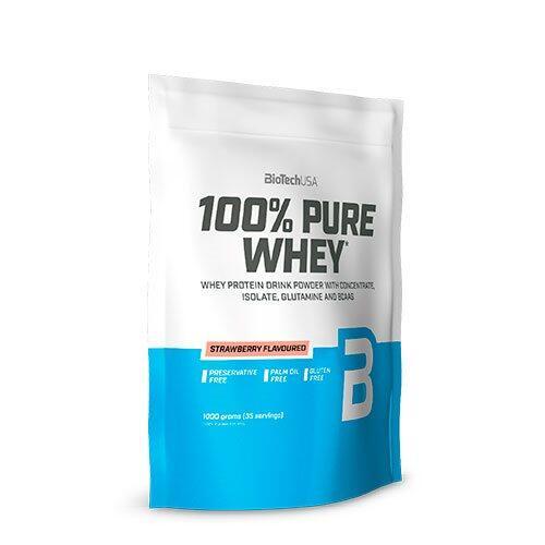 Biotech 100 Pure Whey Protein Pulver Jordbær 454g