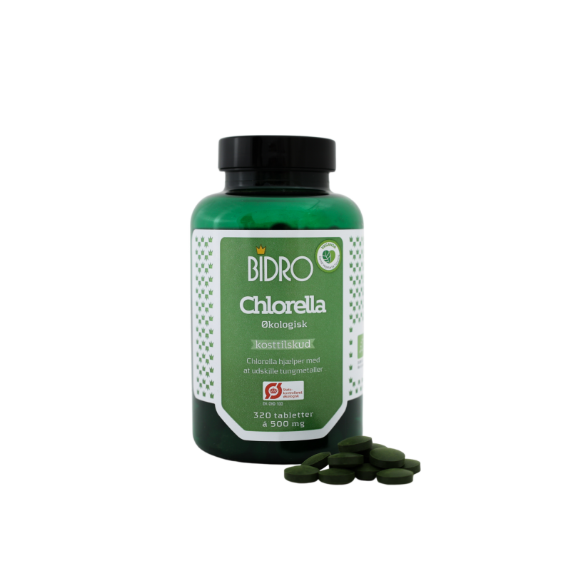 Bidro Chlorella Økologisk - 320 Tabletter til Sundhed