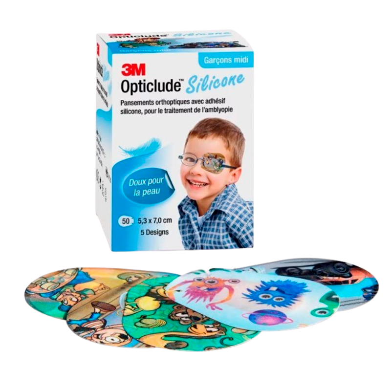 3m Opticlude Silikone Skeleplastre  50 Stk