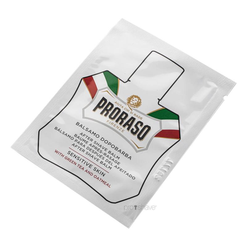 Proraso Aftershave Balm Sensitive - Grøn Te & Havre Prøve 3 ml