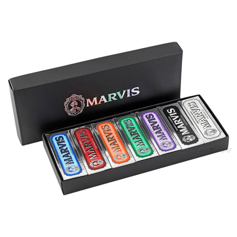 Marvis Tandpasta Gaveæske med 7 smagsvarianter 25 ml