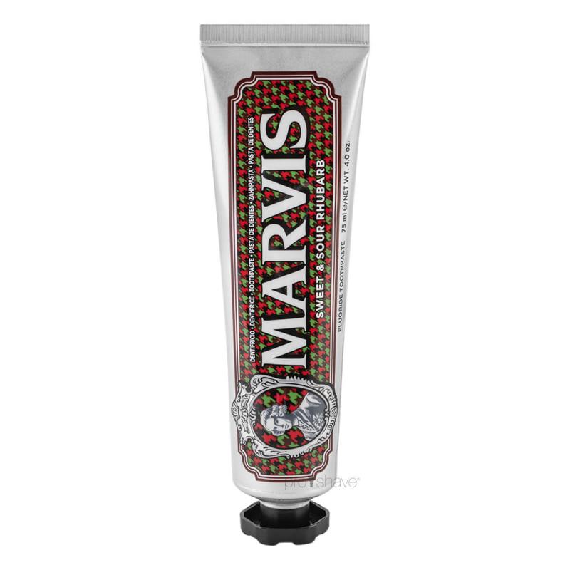 Marvis Sweet & Sour Rabarber Tandpasta 75 Ml - Spændende Smag