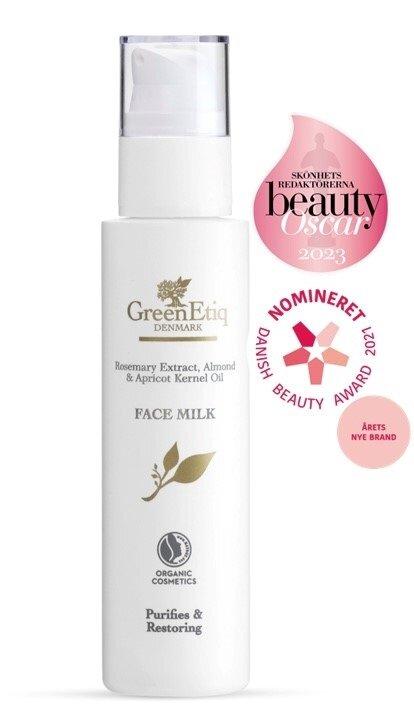 Greenetiq Økologisk Facemilk 150 Ml - Skånsom Ansigtsrens
