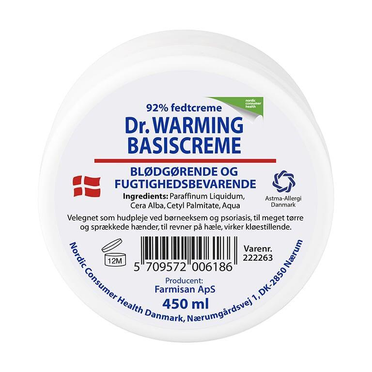 Dr. Warming Basiscreme 450ml - Blødgørende pleje til huden