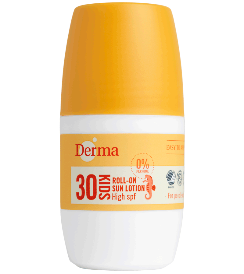 Derma Kids Solcreme Roll-On SPF30 - Vandfast Beskyttelse