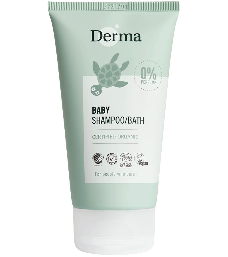 Økologisk Derma Babyshampoo Bad 150 Ml - Mild og Skånsom