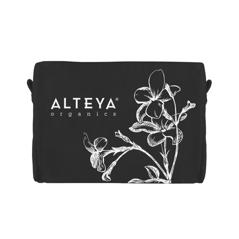 Alteya Organics Kosmetikpung i Sort med Jasminblomst
