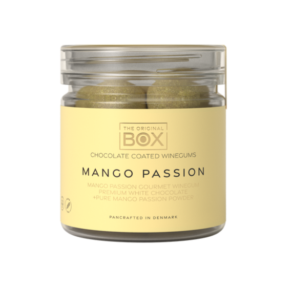 Box The Original Mango Passion Vingummi M Chokolade Og Mango Passionpulver  115g