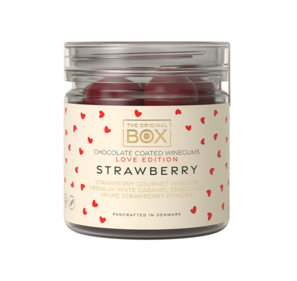 Box The Original Love Edition Jordbærvingummi med Chokolade 115g