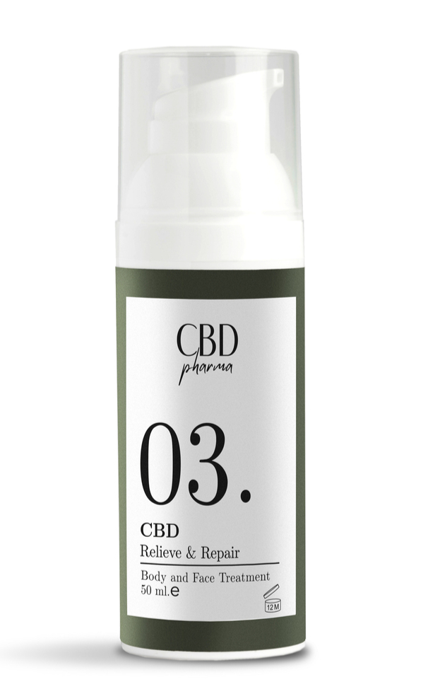 CBD Pharma 03 Lindring & Reparation 50ml - Skønhedspleje