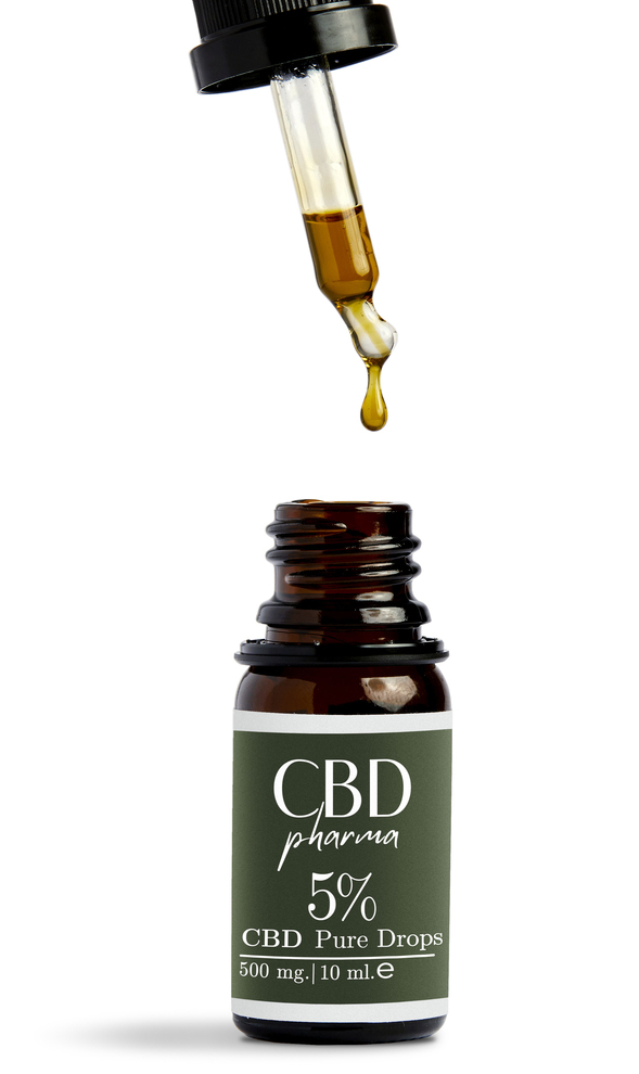CBD Pharma Pure Drops 5% - Beroligende CBD Olie 10ml