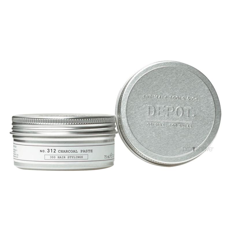 Depot Charcoal Paste No 312 - Stylingpasta til mænd 75 ml